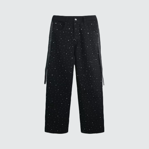 NuEden: Rhinestone Star Luv Jeans
