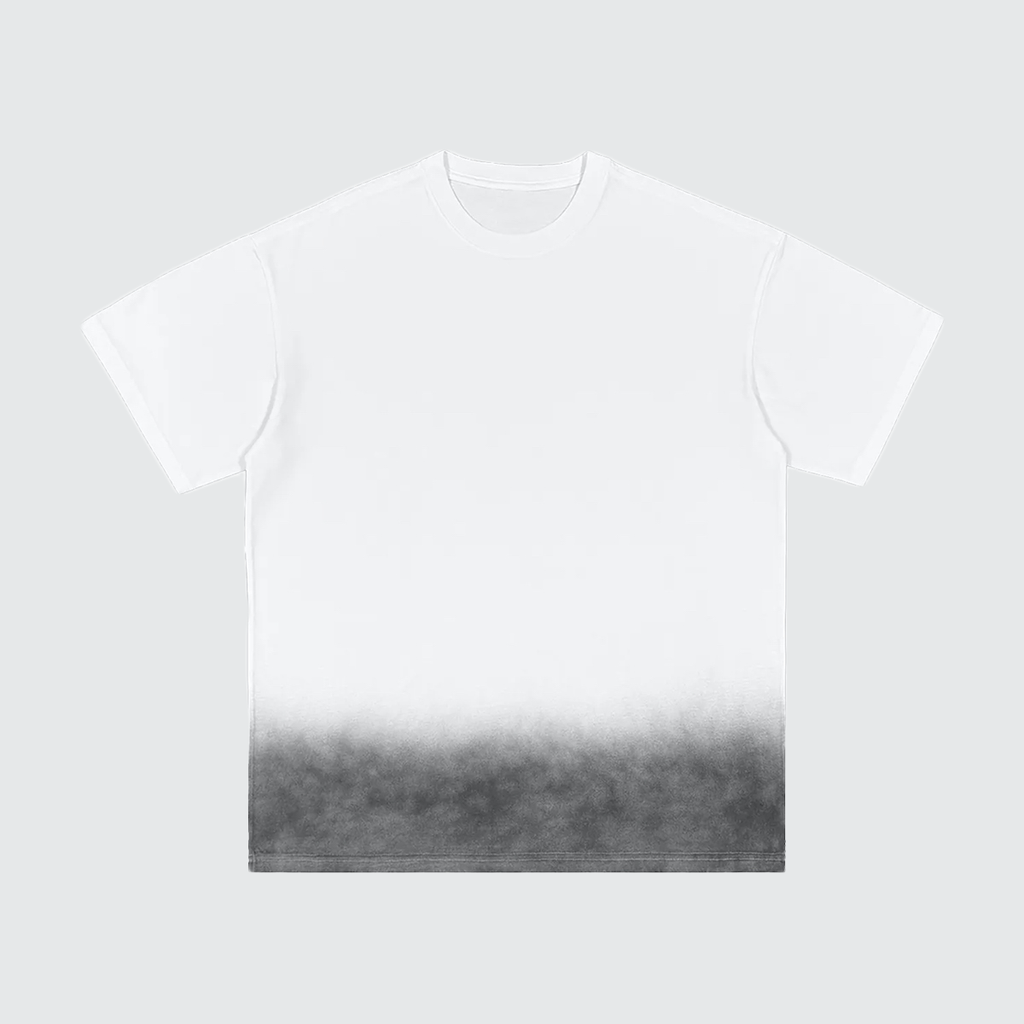 Heavyweight Bottom Sunfade Gradient Washed Vintage T-Shirt (250GSM)
