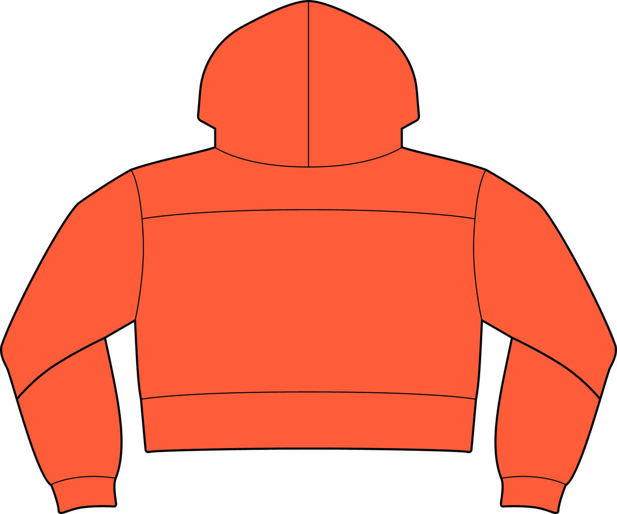 NuEden: Cropped Logo Hoodie