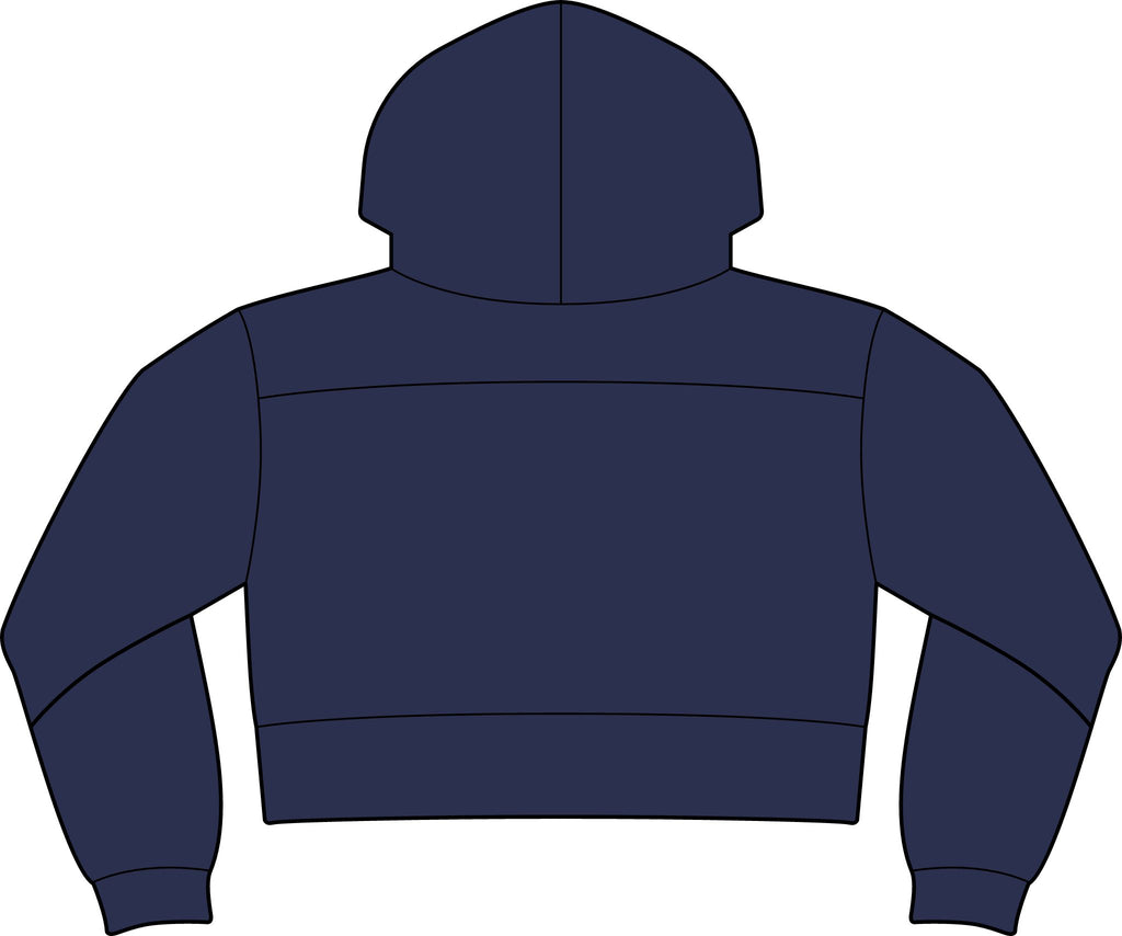NuEden: Cropped Logo Hoodie