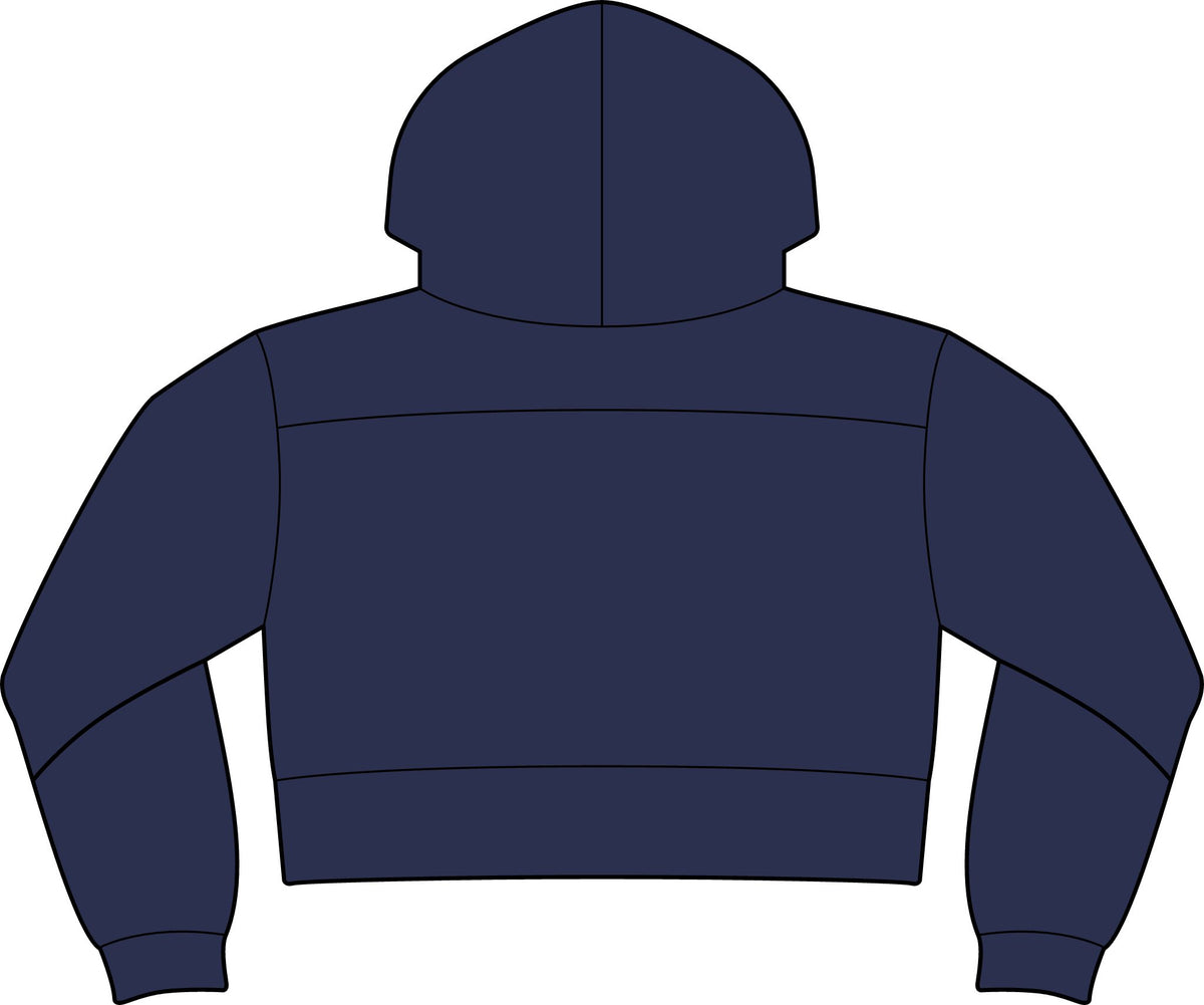NuEden: Cropped Logo Hoodie