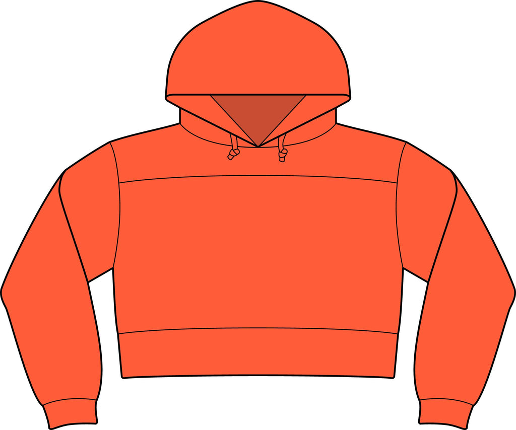 NuEden: Cropped Logo Hoodie