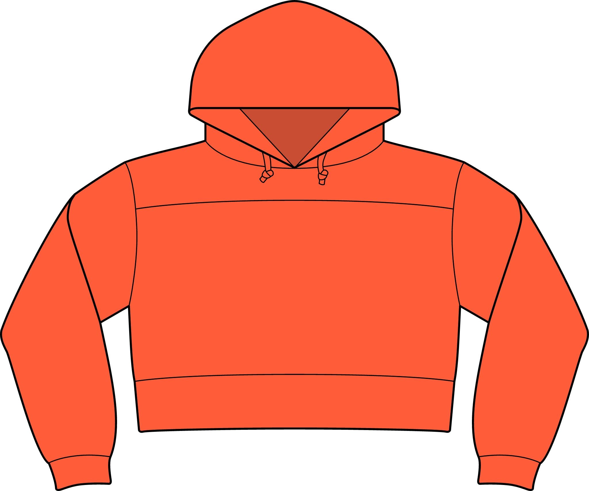 NuEden: Cropped Logo Hoodie