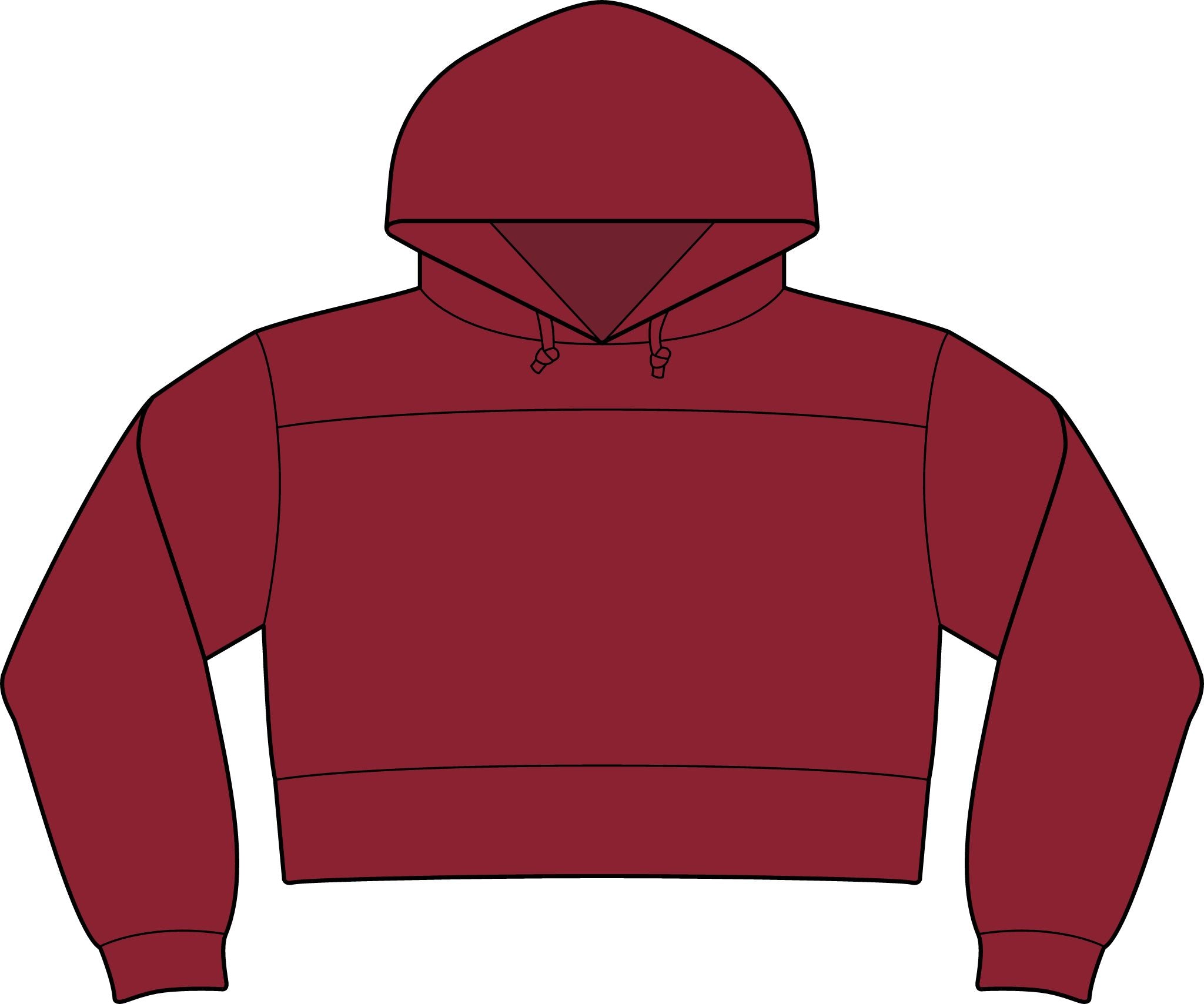 NuEden: Cropped Logo Hoodie