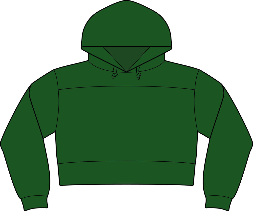 NuEden: Cropped Logo Hoodie