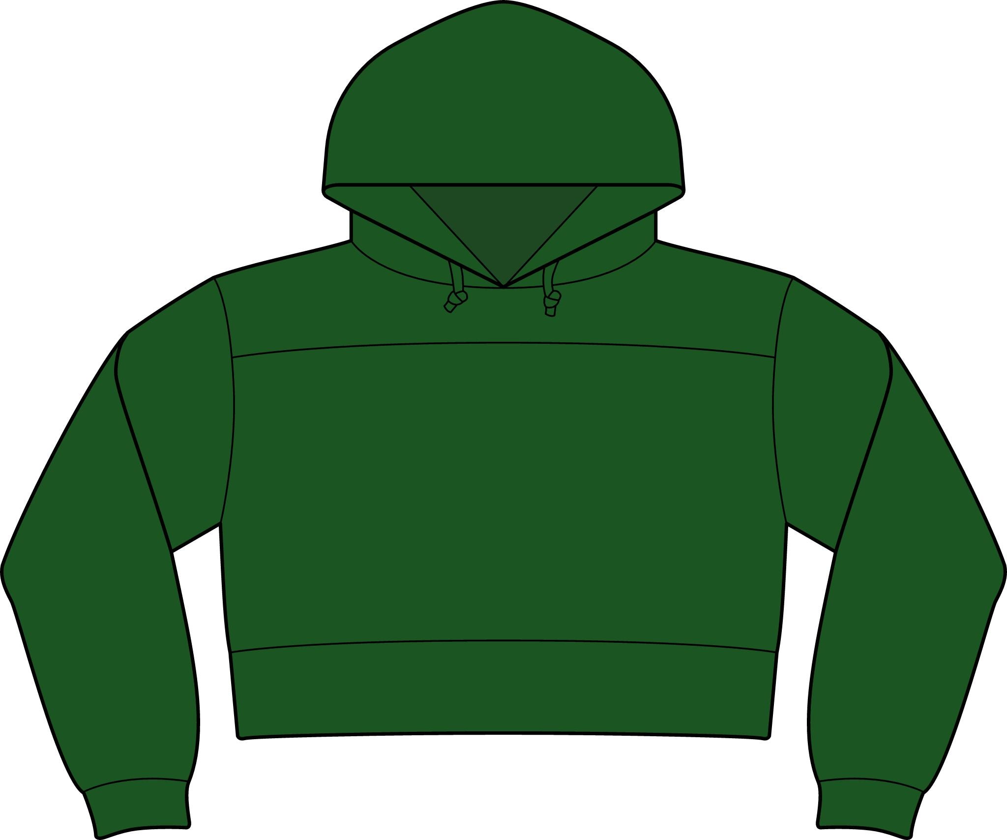 NuEden: Cropped Logo Hoodie
