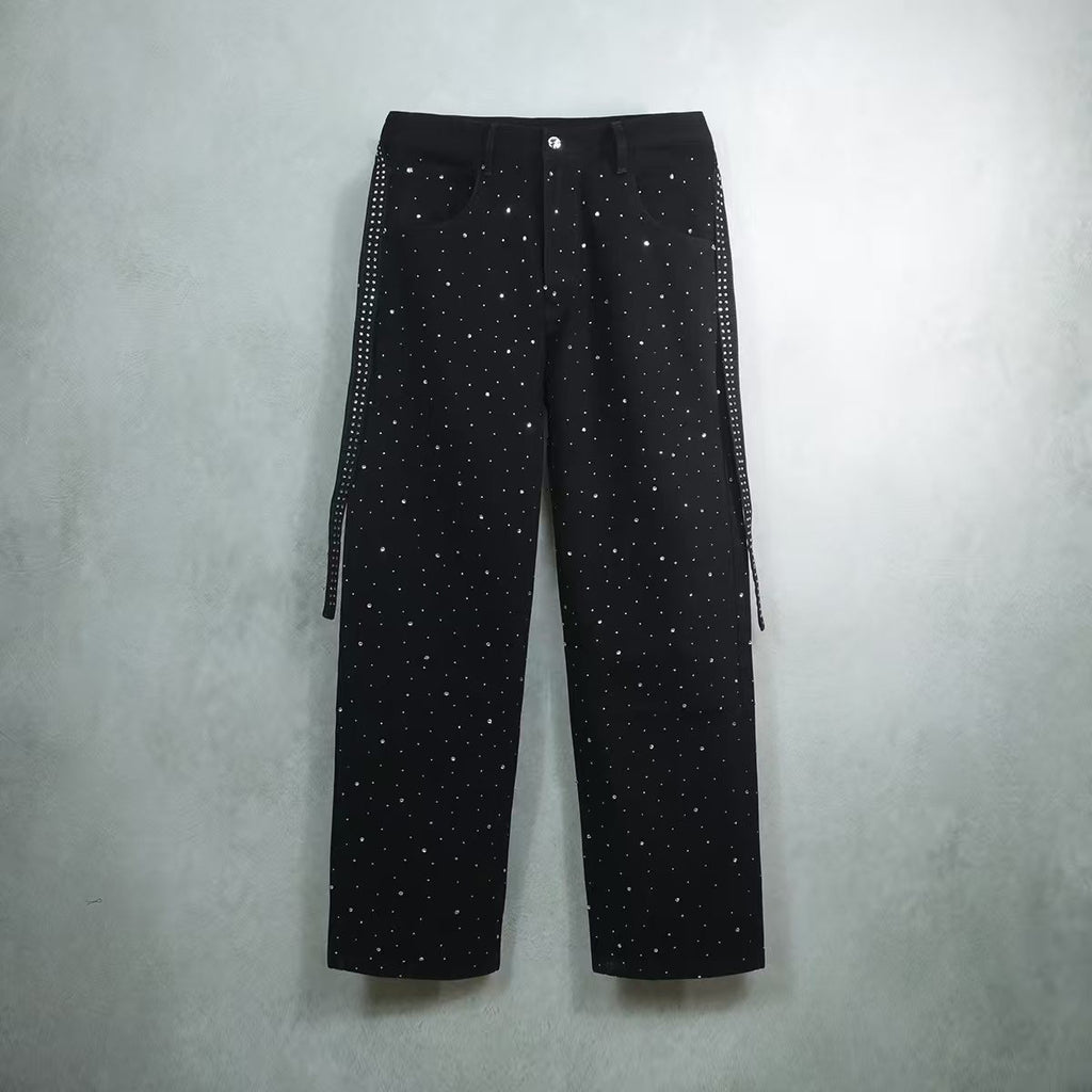 NuEden: Rhinestone Star Luv Jeans