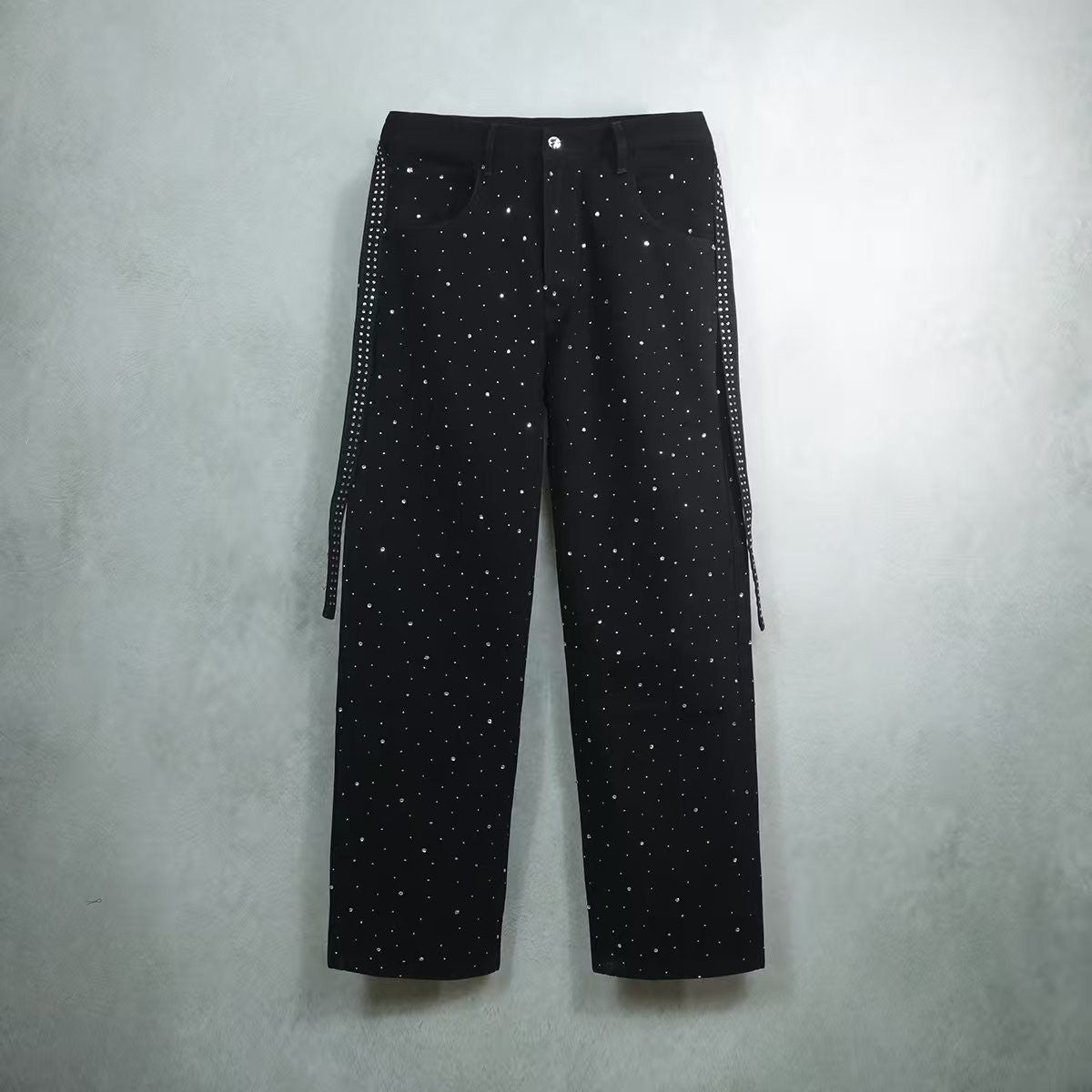 NuEden: Rhinestone Star Luv Jeans