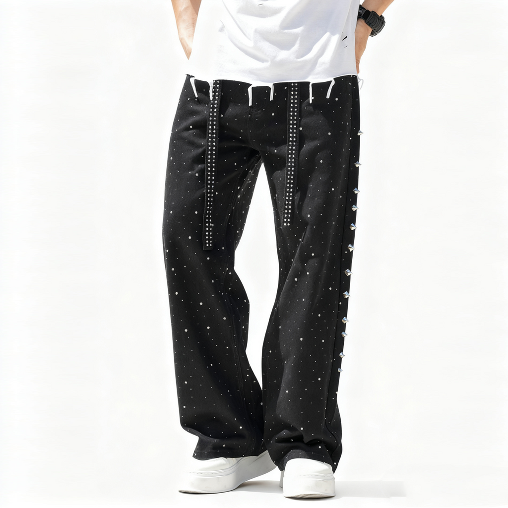 NuEden: Rhinestone Star Luv Jeans
