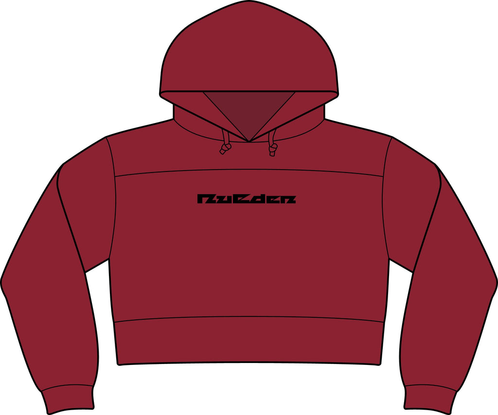 NuEden: Cropped Logo Hoodie