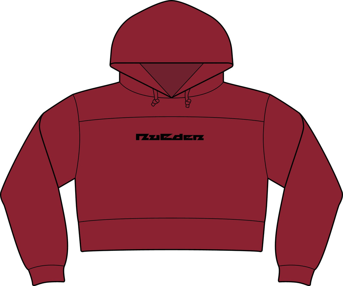 NuEden: Cropped Logo Hoodie