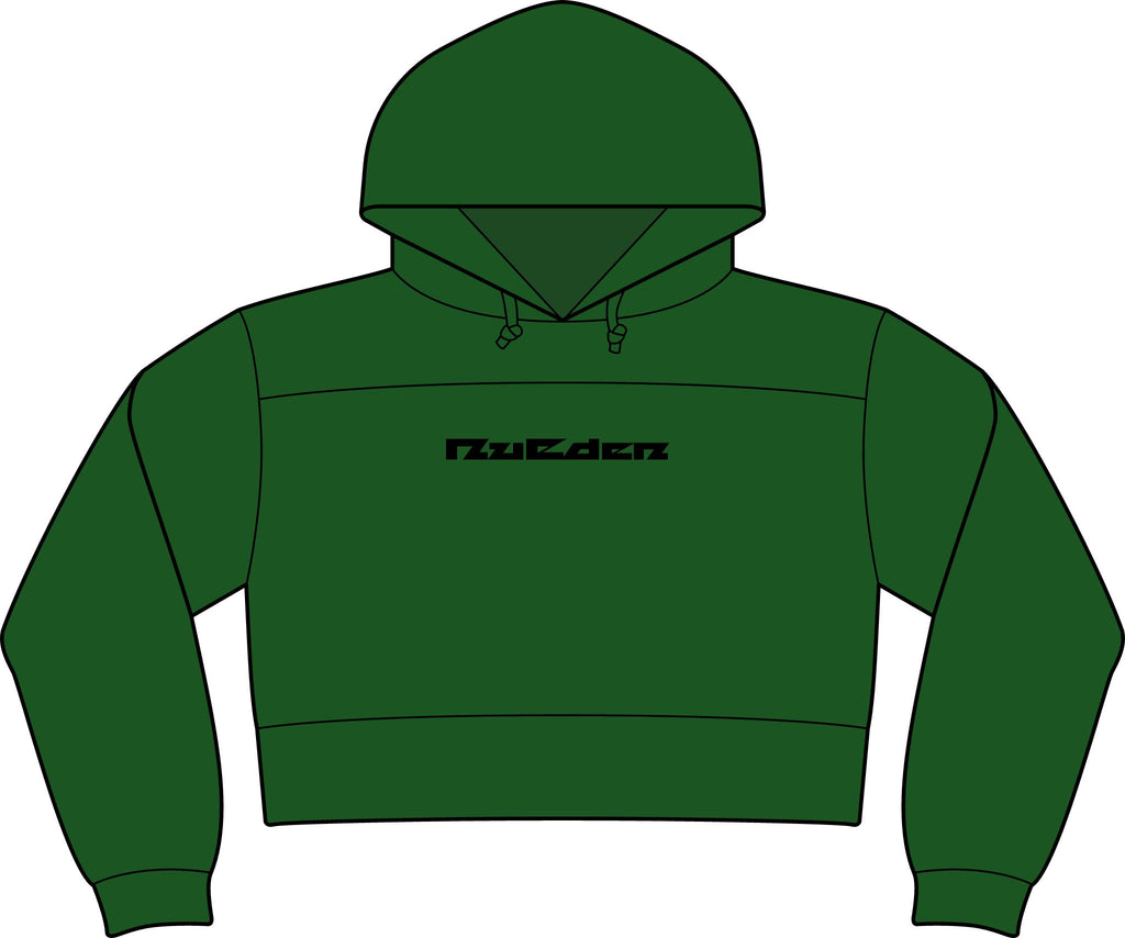 NuEden: Cropped Logo Hoodie