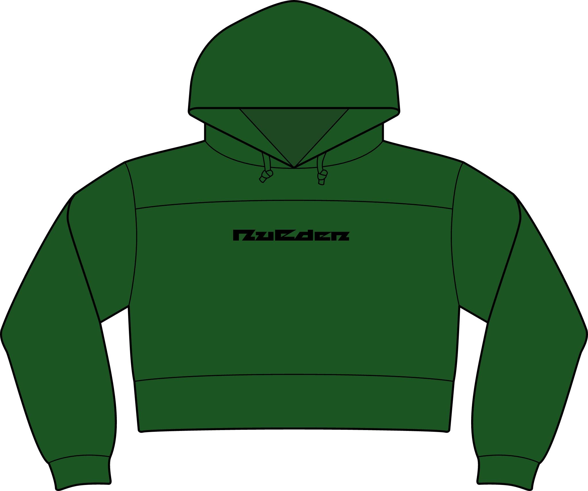 NuEden: Cropped Logo Hoodie