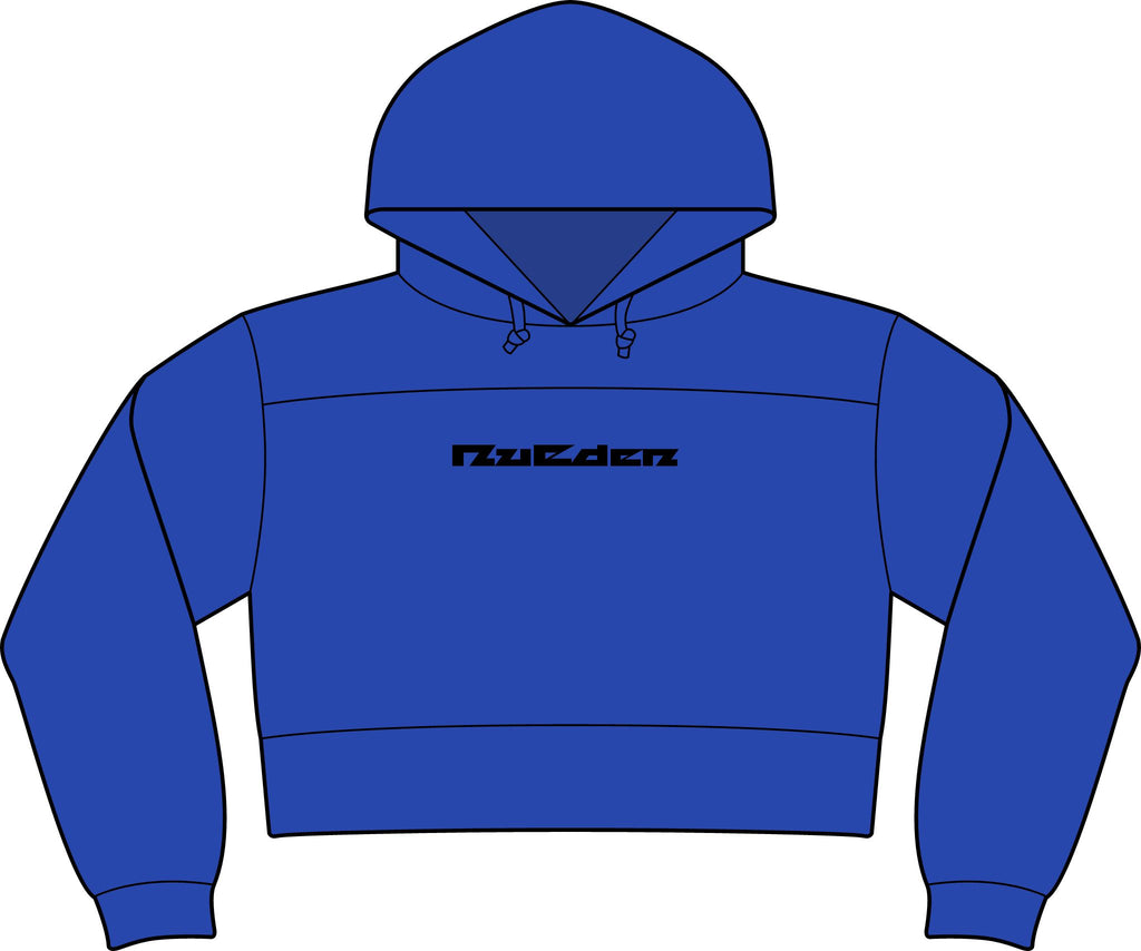 NuEden: Cropped Logo Hoodie