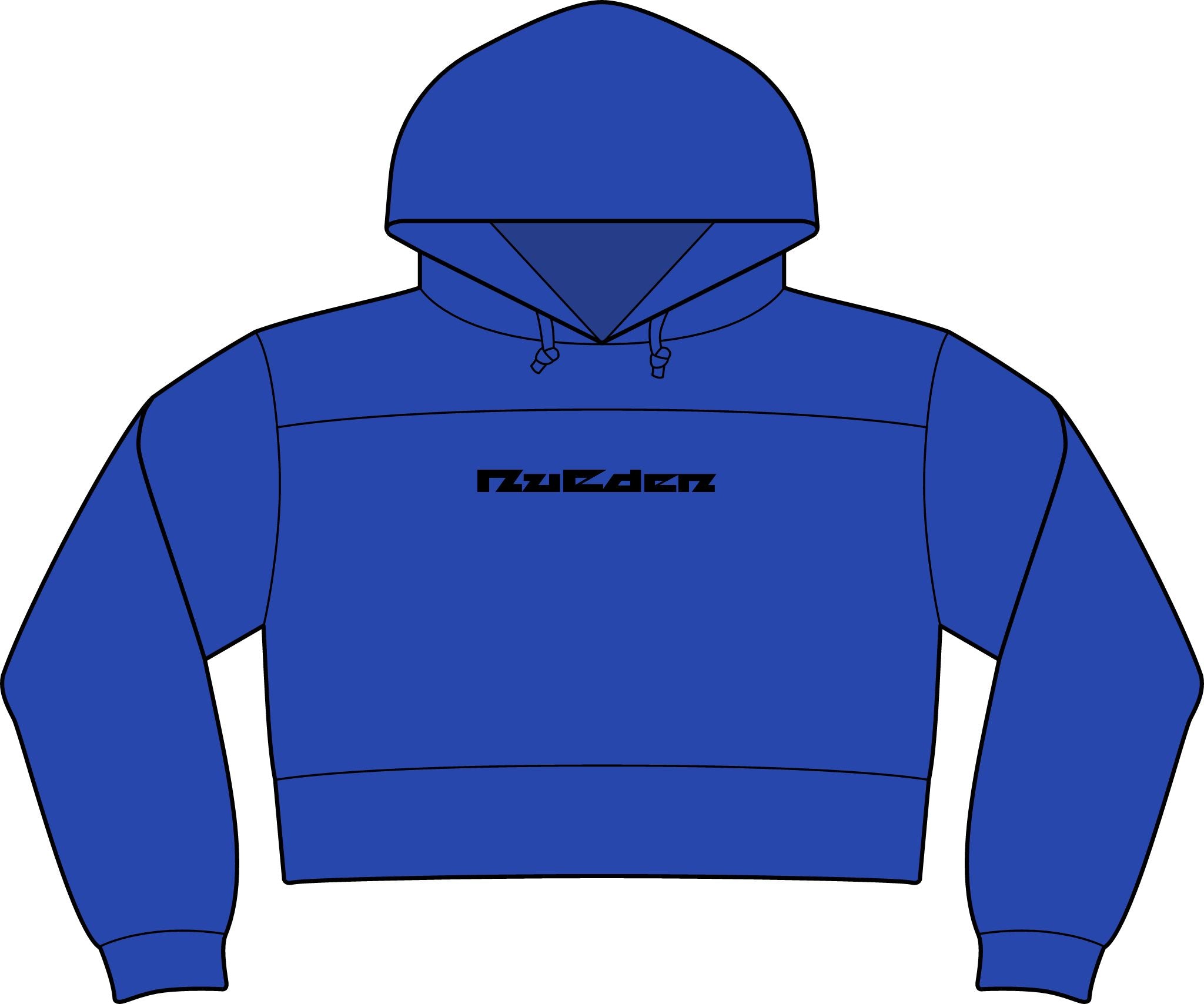 NuEden: Cropped Logo Hoodie