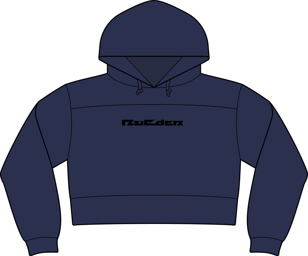 NuEden: Cropped Logo Hoodie
