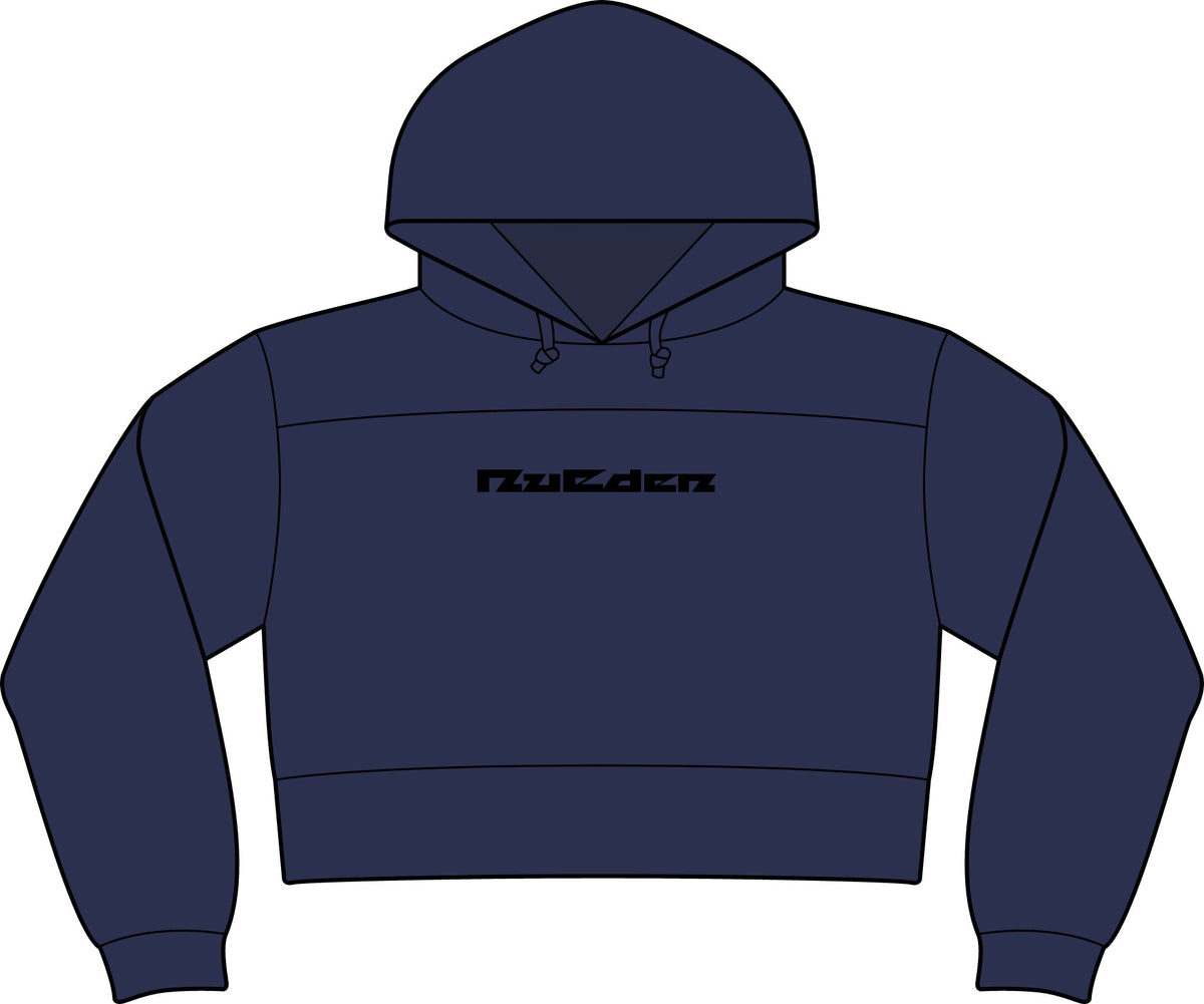 NuEden: Cropped Logo Hoodie