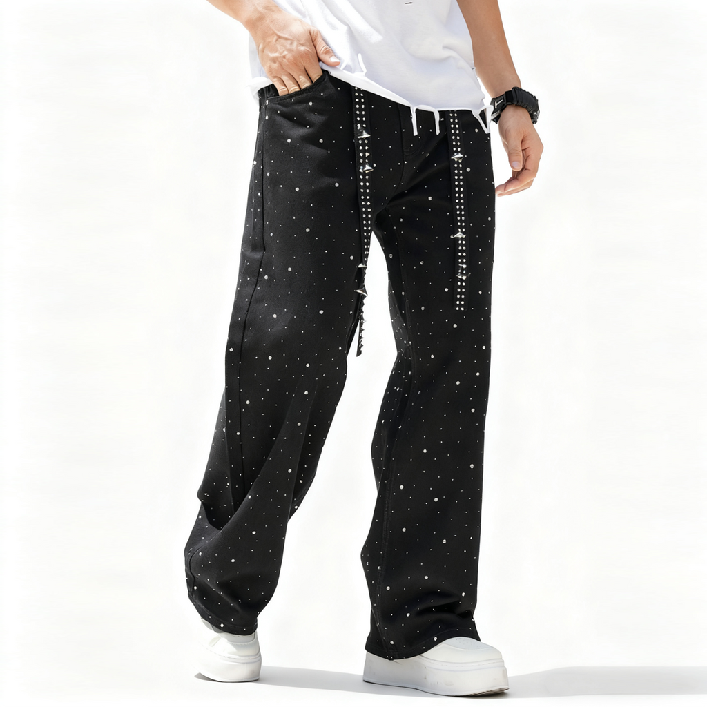NuEden: Rhinestone Star Luv Jeans