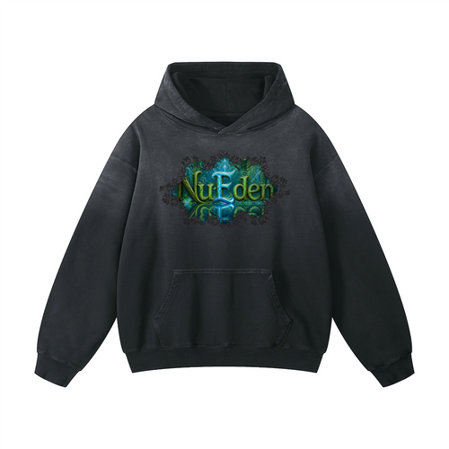 NuEden: Heavyweight Sun Faded Logo Hoodie