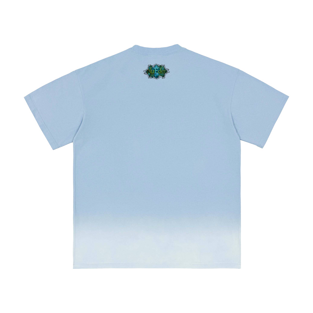 Heavyweight Bottom Sunfade Gradient Washed Vintage T-Shirt (250GSM)