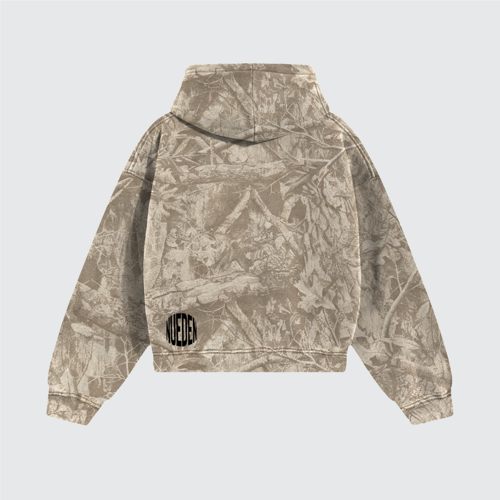 NuEden: Heavyweight Camo Fleece Logo  Hoodie（360GSM）