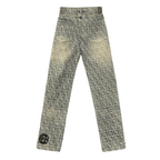 NuEden: Jacquard Letter Jeans