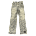 NuEden: Jacquard Letter Jeans
