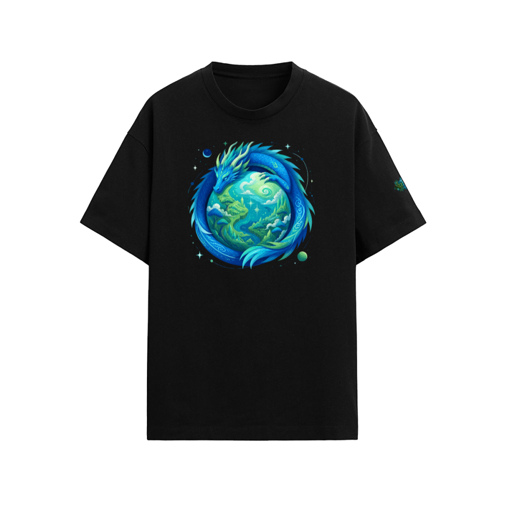 NuEden: Relaxed Fit Dragon Protection   T-shirt (190GSM)