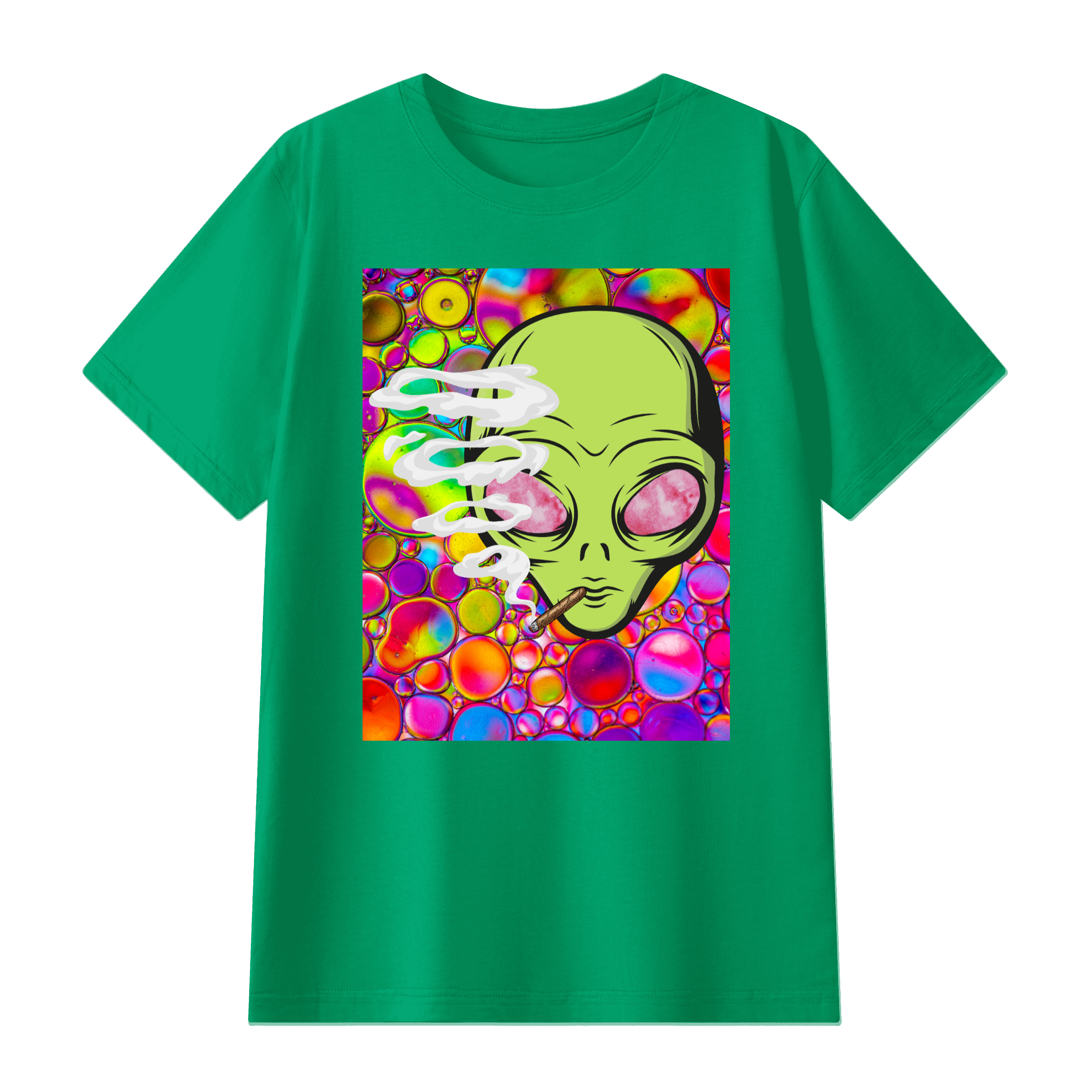 NuEden:Alien SoulStoner Classic Crew Neck  T-shirt(180GSM)