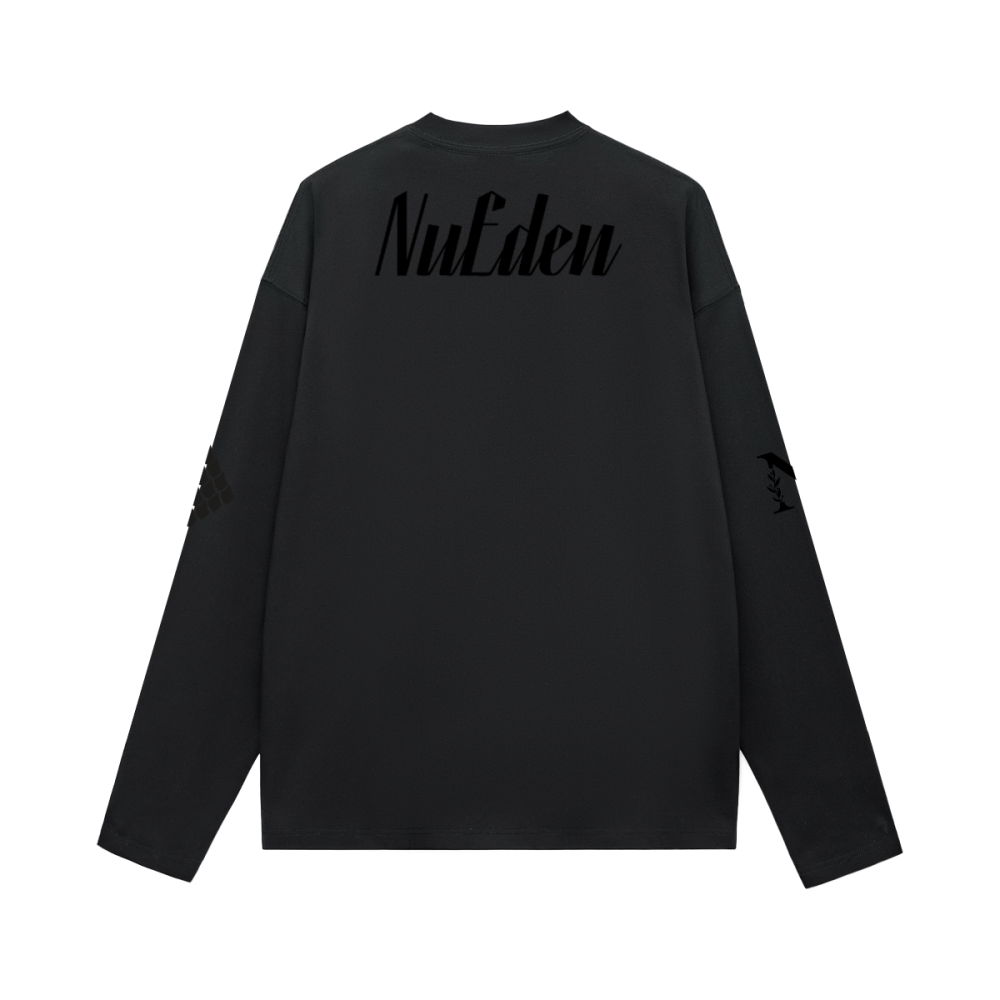 NuEden: 100% Cotton Long-Sleeve T-Shirt (280GSM)