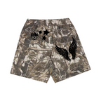NuEden : Fly horse French Terry Camo Shorts (400GSM)
