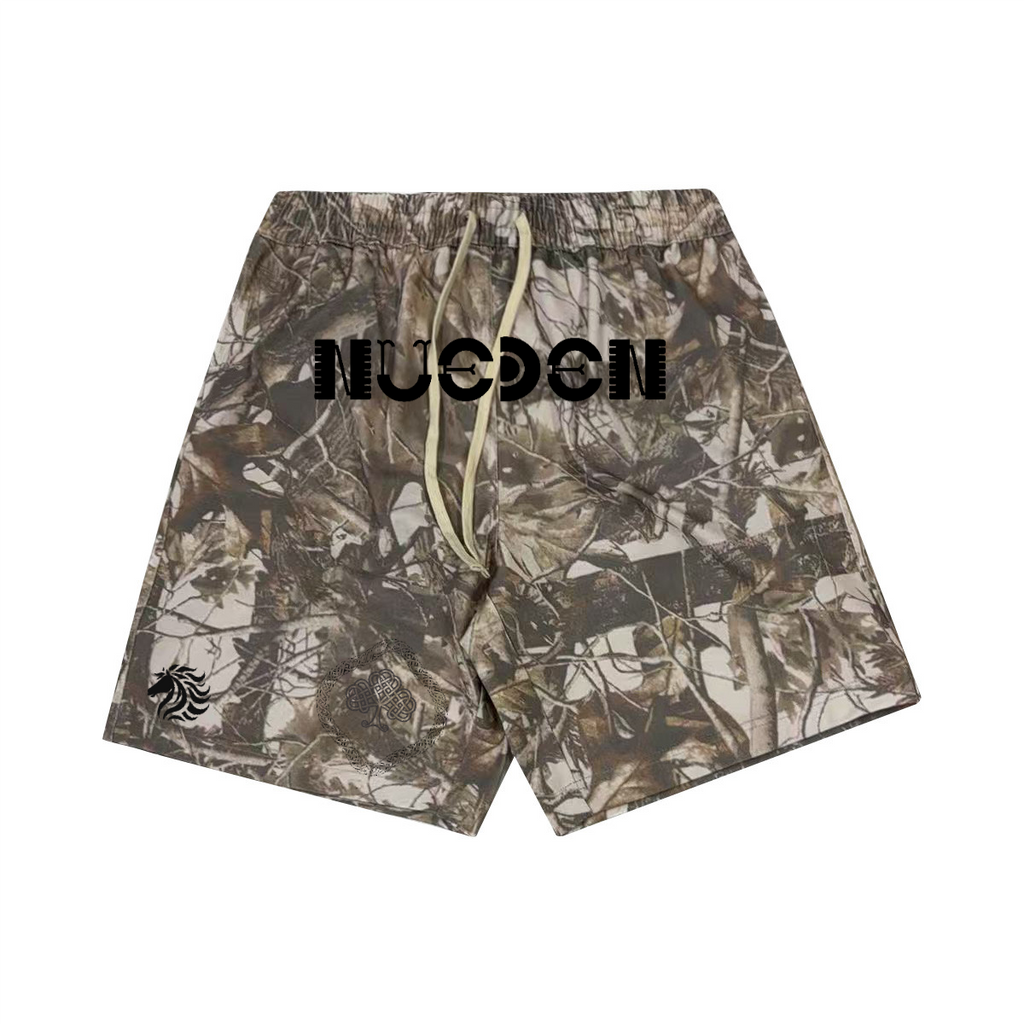 NuEden : Fly horse French Terry Camo Shorts (400GSM)