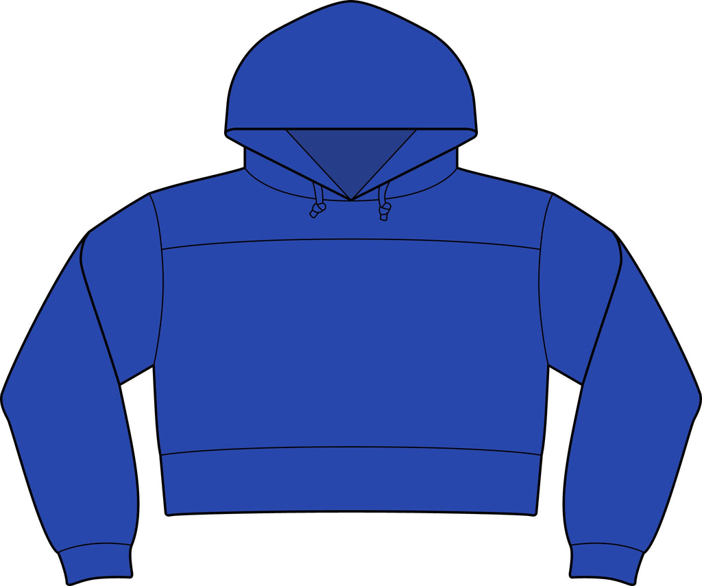 NuEden: Cropped Logo Hoodie