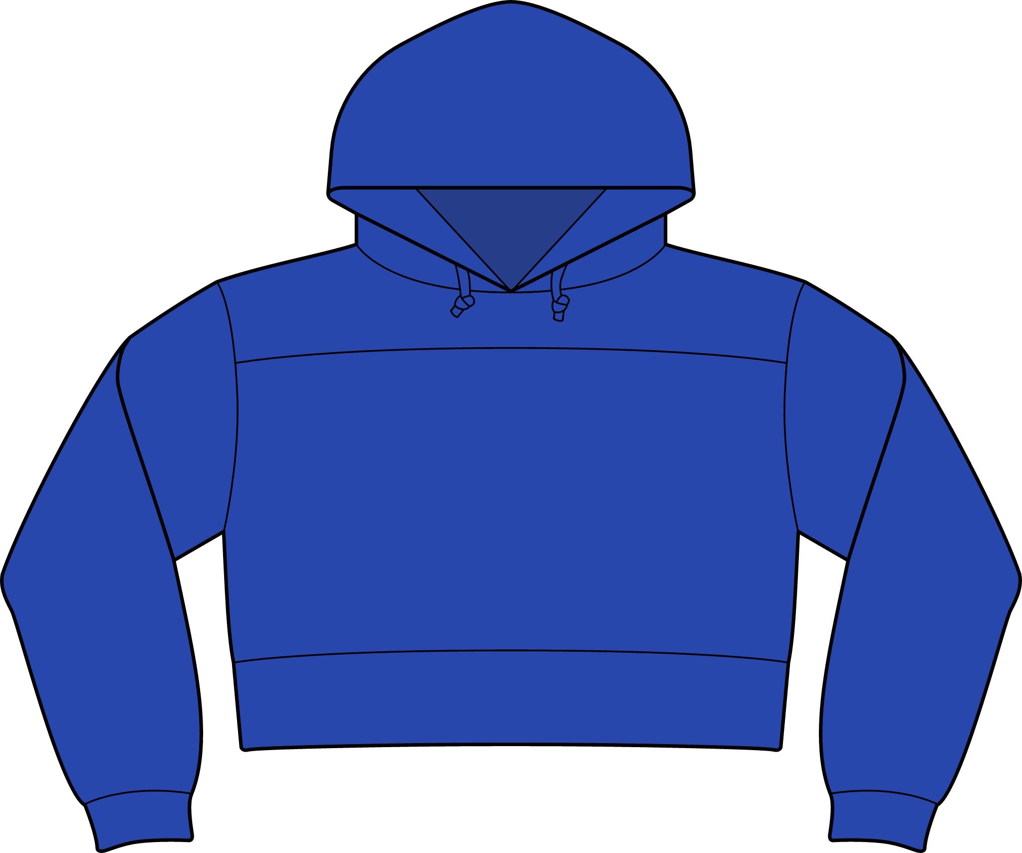 NuEden: Cropped Logo Hoodie