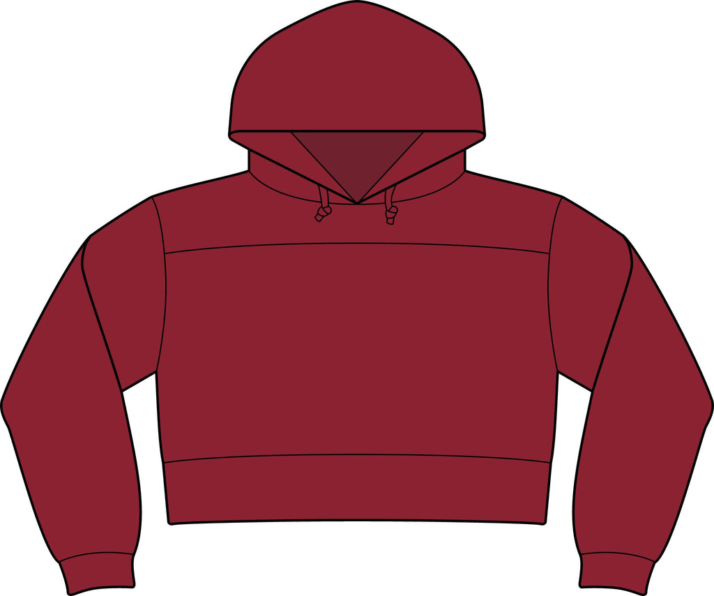 NuEden: Cropped Logo Hoodie