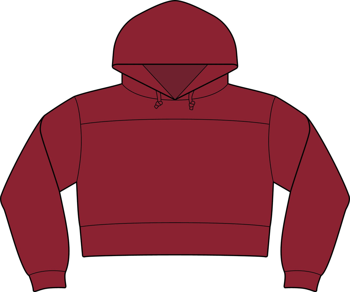 NuEden: Cropped Logo Hoodie