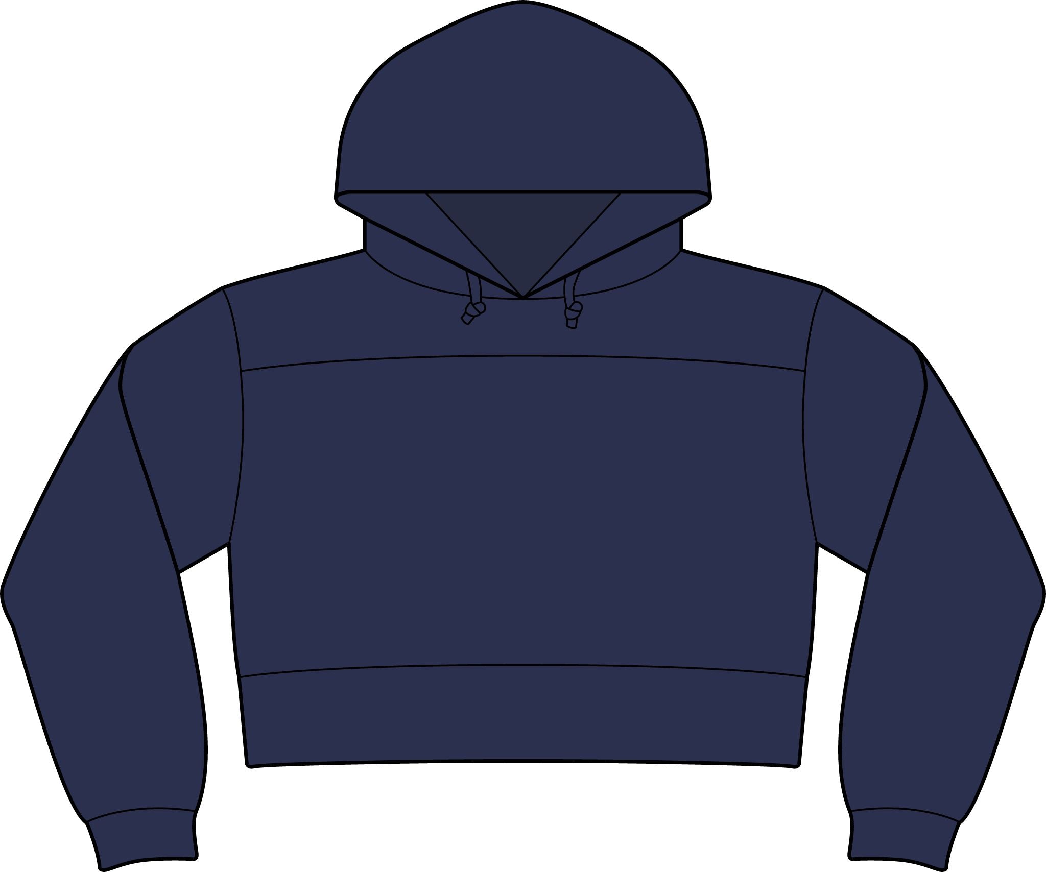NuEden: Cropped Logo Hoodie