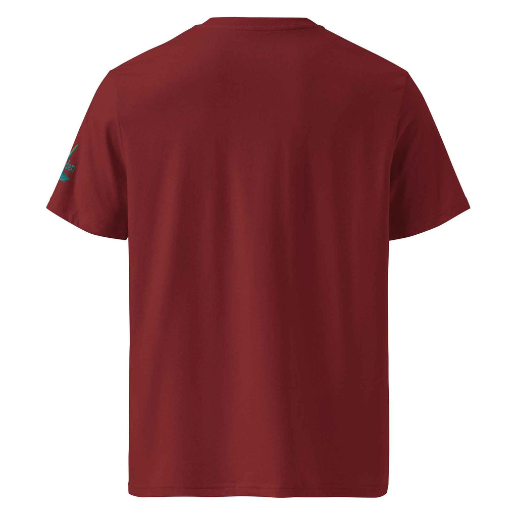 Unisex organic ribbed neck t-shirt
