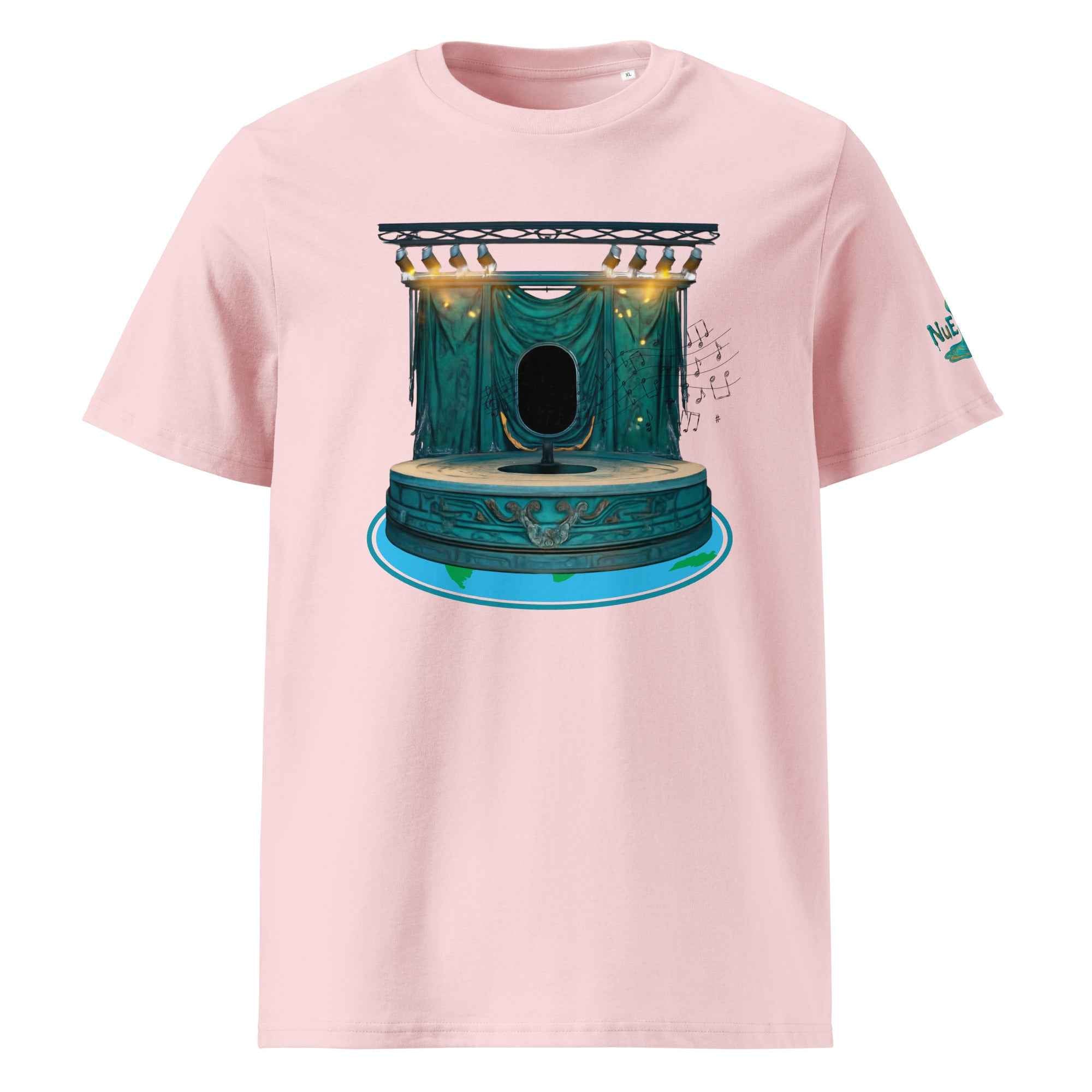 Unisex organic ribbed neck t-shirt